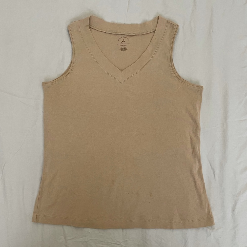 light beige vest tank